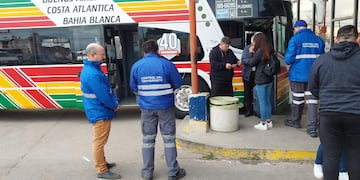 La CNRT realizó controles en la terminal de ómnibus de Punta Alta.