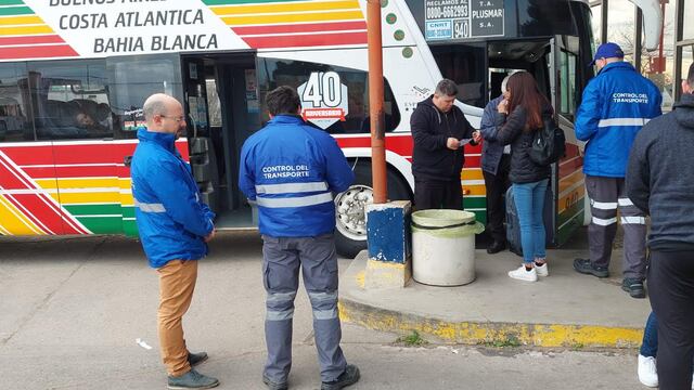 La CNRT realizó controles en la terminal de ómnibus de Punta Alta.