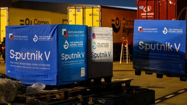 Llegada de vacunas Sputnik
