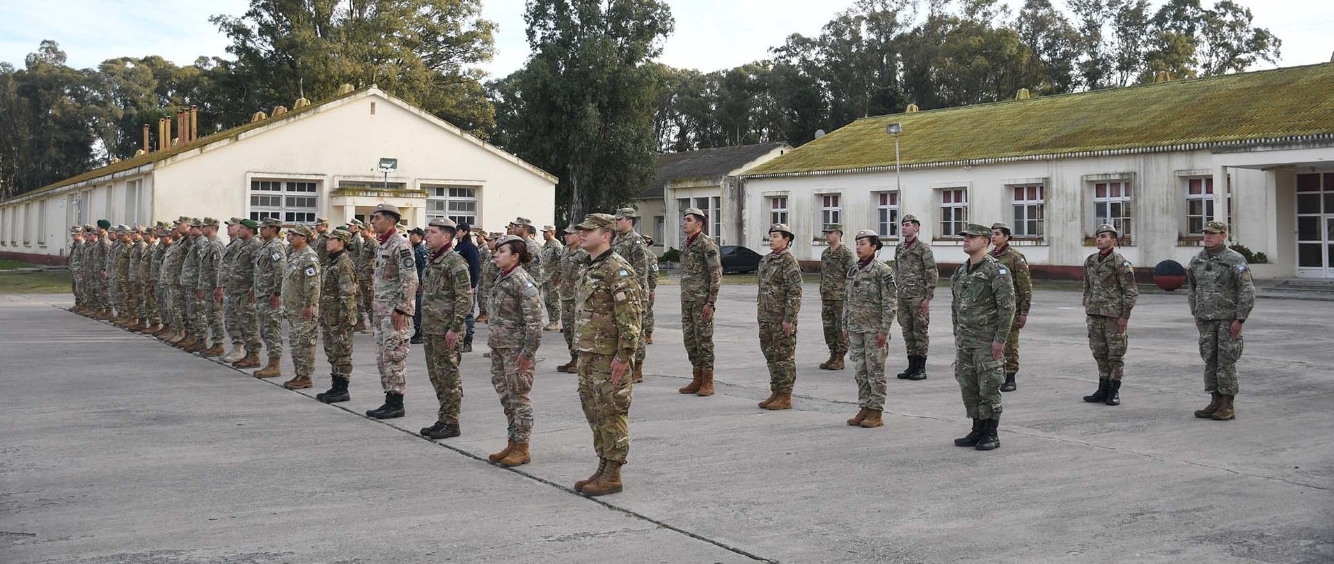 El contingente realizó actividades y capacitaciones en el Departamento de Instrucción y Evaluación de la Infantería de Marina en Coronel Rosales, cerca de Bahía Blanca.