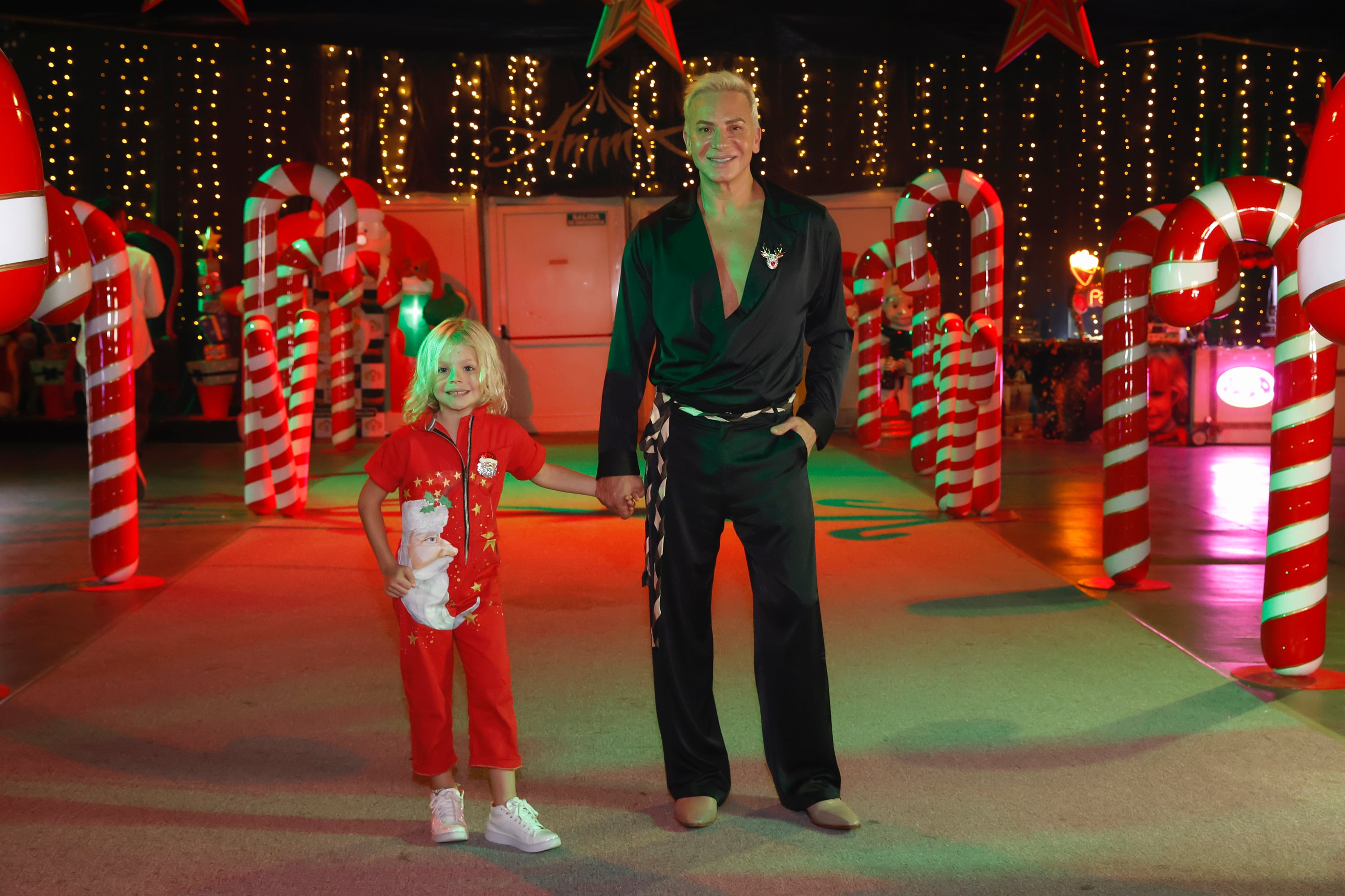 Flavio Mendoza junto  a su hijo Dionisio.