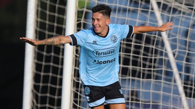Mariano Miño, el autor del primer gol de Belgrano.