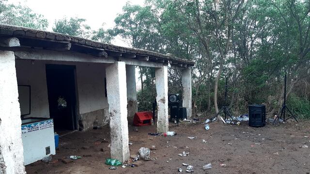 En una vivienda abandonada, en la zona rural de Río Primero, se llevó a cabo una fiesta con más de 500 jóvenes