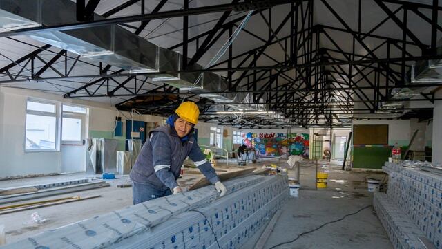 Obra en el edificio del Jardín Nº 7