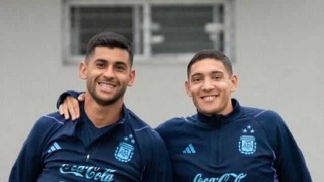 Cuti Romero y Nahuel Molina.