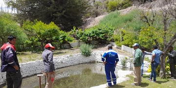 Una nueva jornada de la capacitación teórica-práctica en gestión del agua potable -el proyecto "Uma Kawsay"- se desarrolló en Purmamarca.