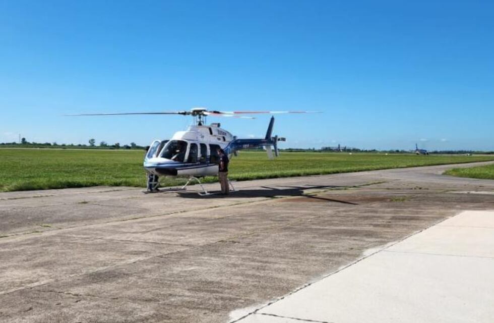 Nuevo traslado sanitario del helicóptero provincial