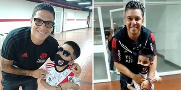 Maxi tiene 7 años, es no vidente y cumplió su sueño de conocer al plantel de River Plate.