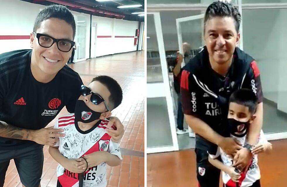 Pequeño chaqueño de siete años, es no vidente y cumplió su sueño: conoció a Marcelo Gallardo y al plantel de River