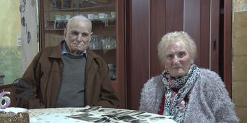 Eufemia y Cirardo Benedette de Arroyito cumplieron 66 años de casados