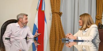 Reunión entre Frigerio y Romero.