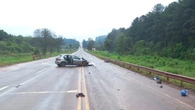 Falleció un motociclista tras chocar con un automóvil en Puerto Esperanza