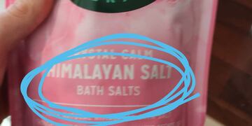 Quiso comprar sal del Himalaya y eran sales de baño.