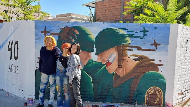 Los murales ganadores del concurso.