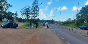 Oberá: accidente vial sobre Ruta N°14 dejó a una persona herida.