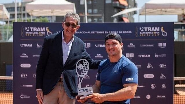 El Lobito Gustavo Fernández se consagró campeón en el Barcelona Open (Facebook: Gustavo Fernandez PAGE).