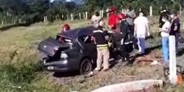 Accidente vial en Campo Viera dejó varias personas heridas.