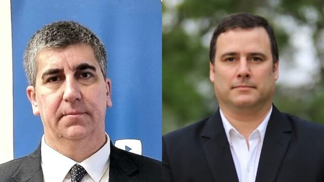 ENFRENTADOS:- El Fiscal Regional Carlos Vottero y el secretario privado de la Intendencia, Iván Viotti