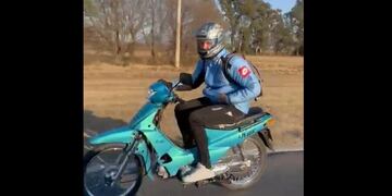 El hincha viajó por más de cuatro horas para ver al club de sus amores.