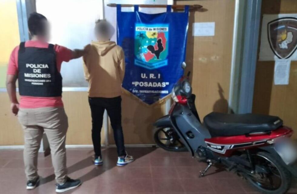 Terminó detenido tras quedar filmado cuando robaba motovehículos