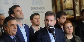 Cristian Ritondo y su bloque reclamaron la coparticipación para CABA. Foto Federico Lopez Claro