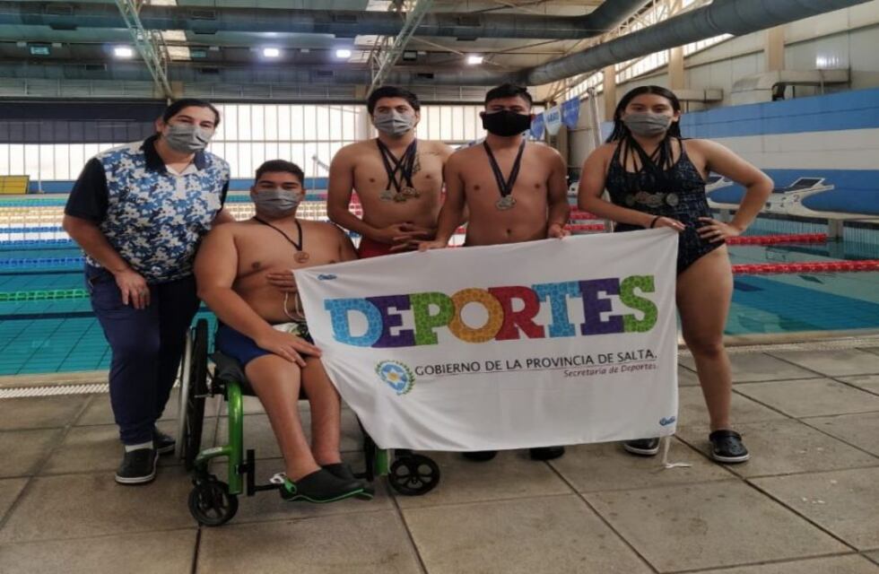 Atletas salteños obtuvieron medallas en el Open Argentino de Natación Adaptada