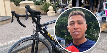 Sebastián Medina viajó desde Colombia a Salta en bicicleta y planea llegar a Usuahia.