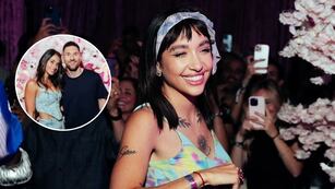 María Becerra dio un show sorpresa con Leo Messi y Antonela como espectadores y tuvo un insólito improvisto