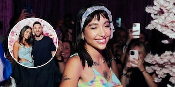 María Becerra dio un show sorpresa con Leo Messi y Antonela como espectadores y tuvo un insólito improvisto