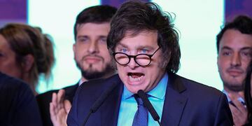 Javier Milei, candidato de La Libertad Avanza, enfrentará en balotaje a Sergio Massa el próximo 19 de noviembre. (AP)