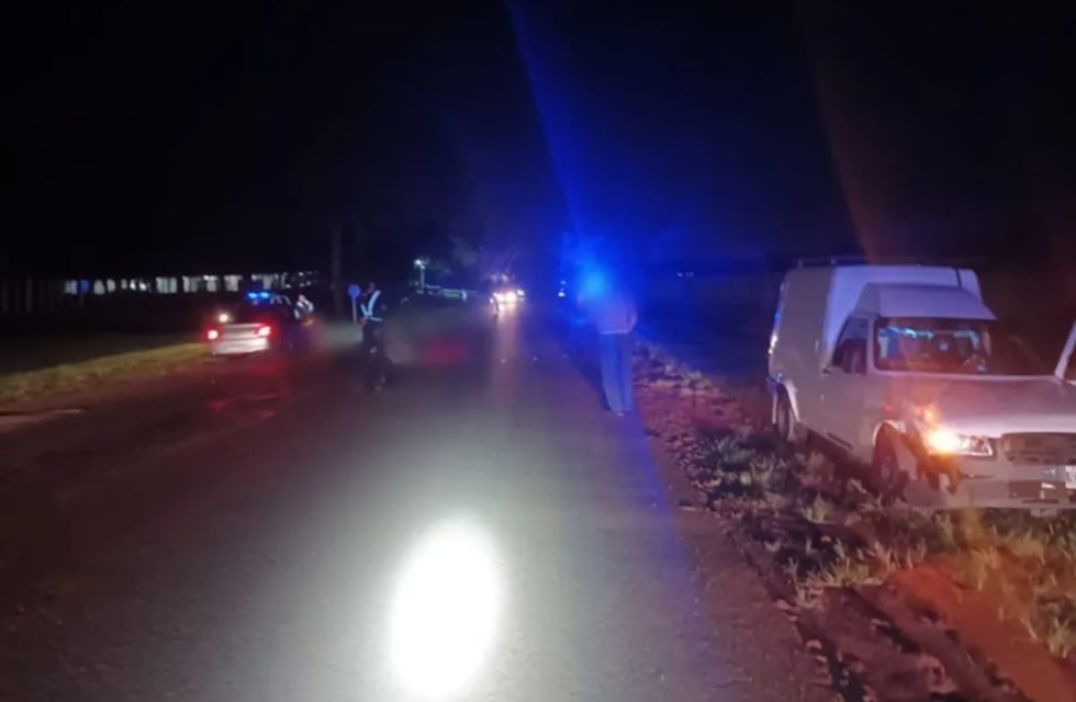 Una motociclista resultó herida tras un choque en la ruta provincial 1 en Apóstoles