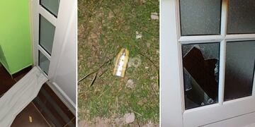 Granadas arrojadas en casas de gremialistas (Prensa Policía)