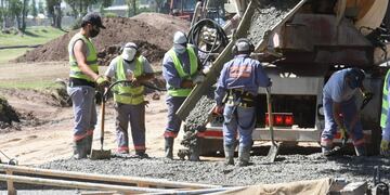 Trabajos del Plan de 130 cuadras de pavimento