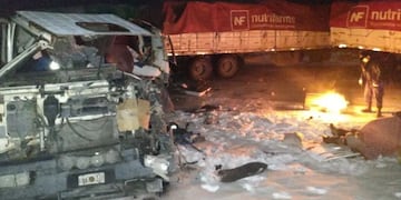 El accidente ocurrió en medio de bajas temperaturas a 6 kilómetros campo adentro de la Ruta 26.