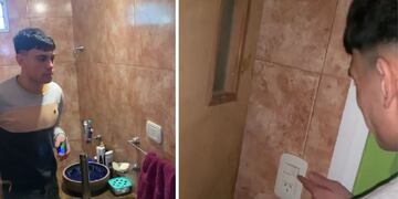 Remodelaron el baño, salió todo mal y el video hizo reír a TikTok: “Cuando contratás a un albañil barato”