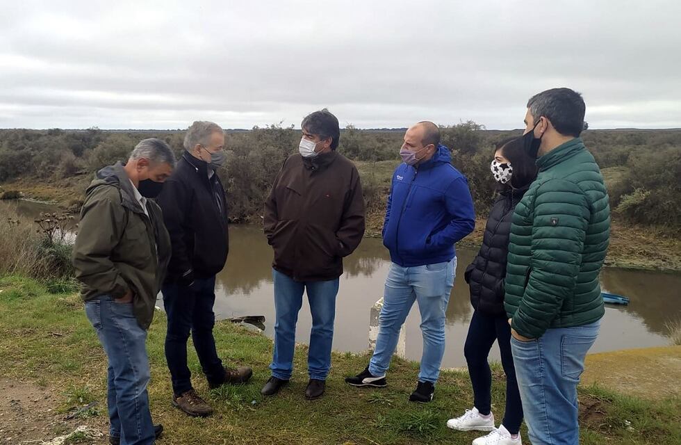 Revisaron el estado de los canales de evacuación de red pluvial de Punta Alta