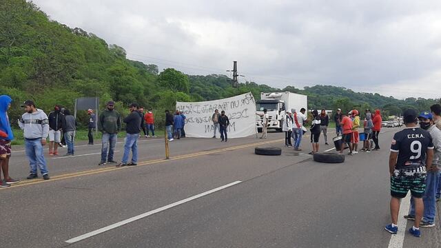 Corte de ruta en Metán
