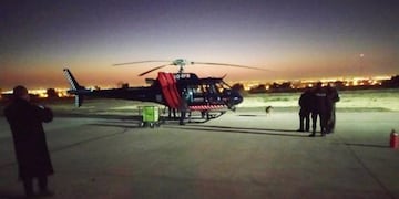 Médicos del Notti volaron de Mendoza a San Rafael y le salvaron la vida a una niña de 1 año que se tragó un hueso.