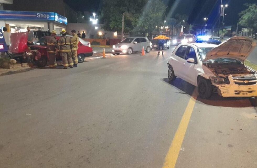 Una nena resultó herida tras un choque en el acceso a la localidad de La Falda