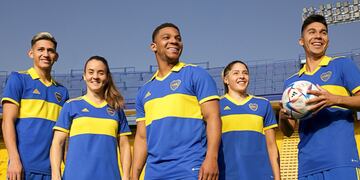 El diseño actual de la camiseta de Boca Juniors. Foto: Los Andes.