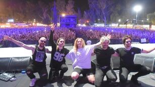 Airbag dió el presente en la Fiesta de la Cerveza 2023. / Prensa Godoy Cruz