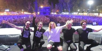 Airbag dió el presente en la Fiesta de la Cerveza 2023. / Prensa Godoy Cruz