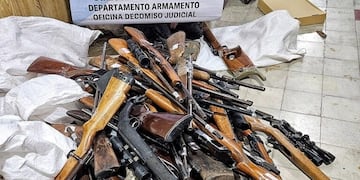 La justicia bahiense envió para destruir más de 300 armas secuestradas en allanamientos