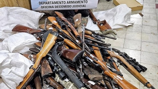 La justicia bahiense envió para destruir más de 300 armas secuestradas en allanamientos