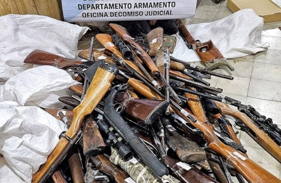 La justicia bahiense envió para destruir más de 300 armas secuestradas en allanamientos