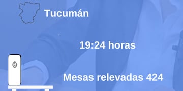 El relevamiento oficial de 424 mesas reflejó una participación del 89,65% del padrón en la provincia.