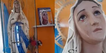 La historia de la Virgen que llora sangre: ocurrió 14 veces en el 2022 y le atribuyen curaciones.