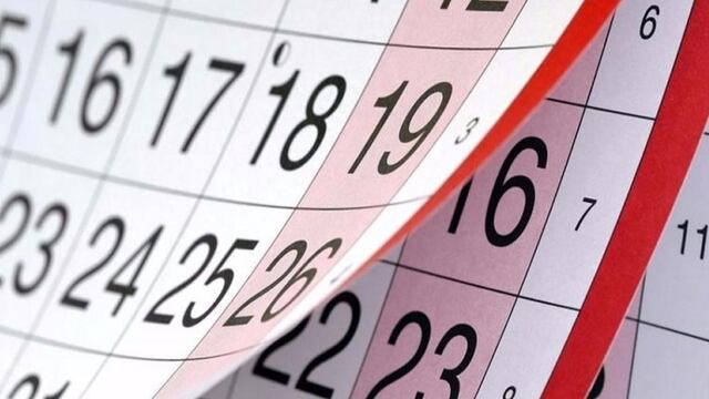 Calendario de feriados 2021. (crédito: Pixbay)