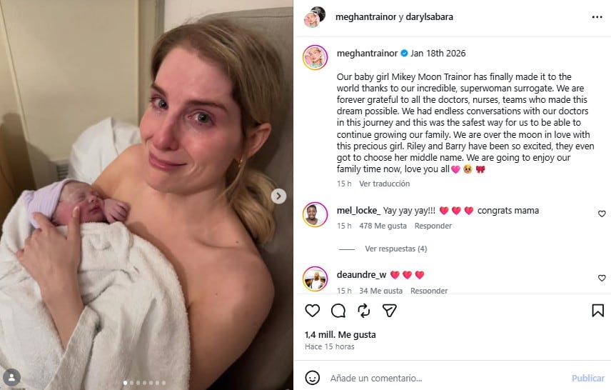 “Al estilo El Cuento de la Criada”: la foto de Meghan Trainor con su bebé que despertó furia en las redes