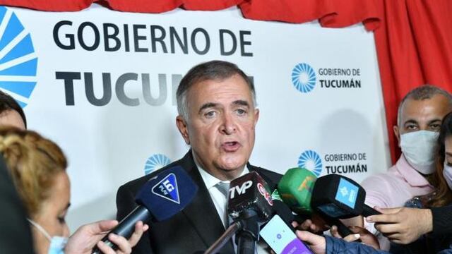 Osvaldo Jaldo, gobernador de Tucumán.